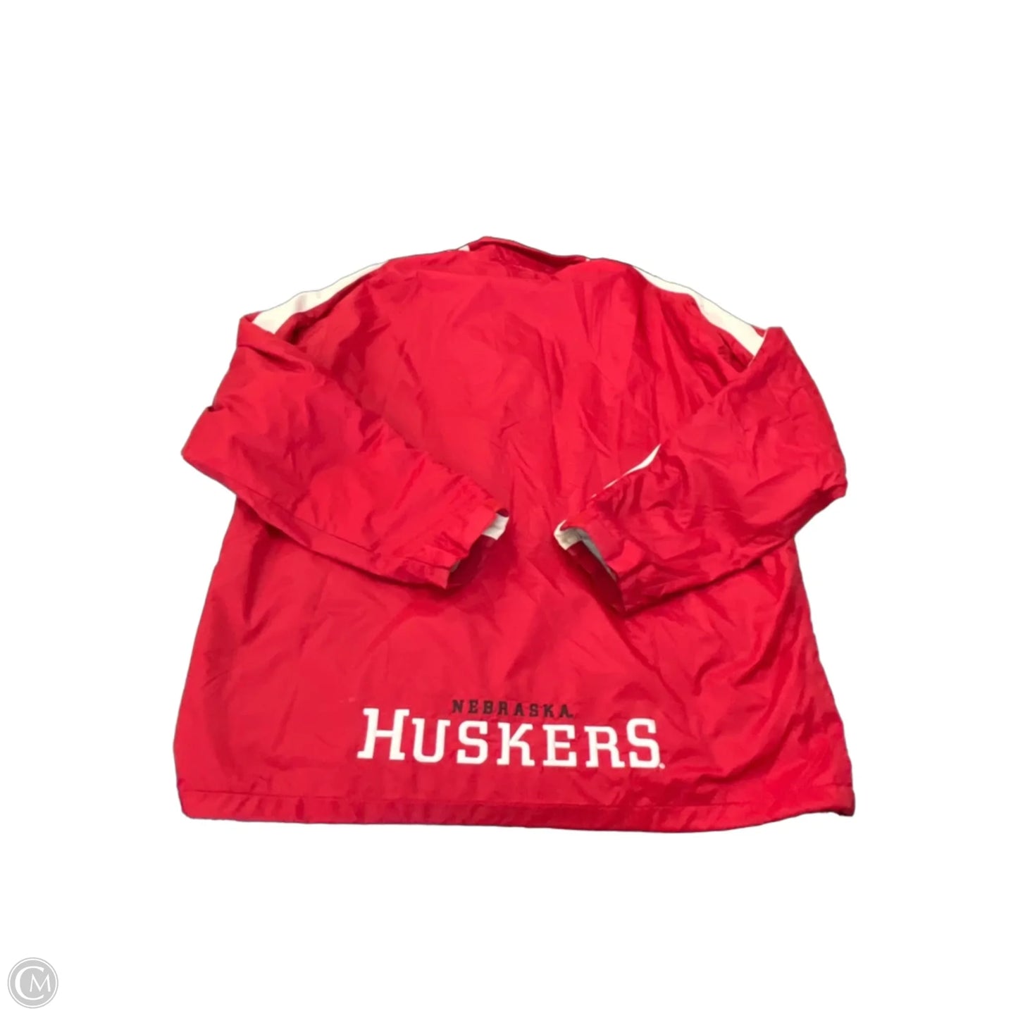 Jacket Windbreaker By Clothes Mentor In Red, Size: L