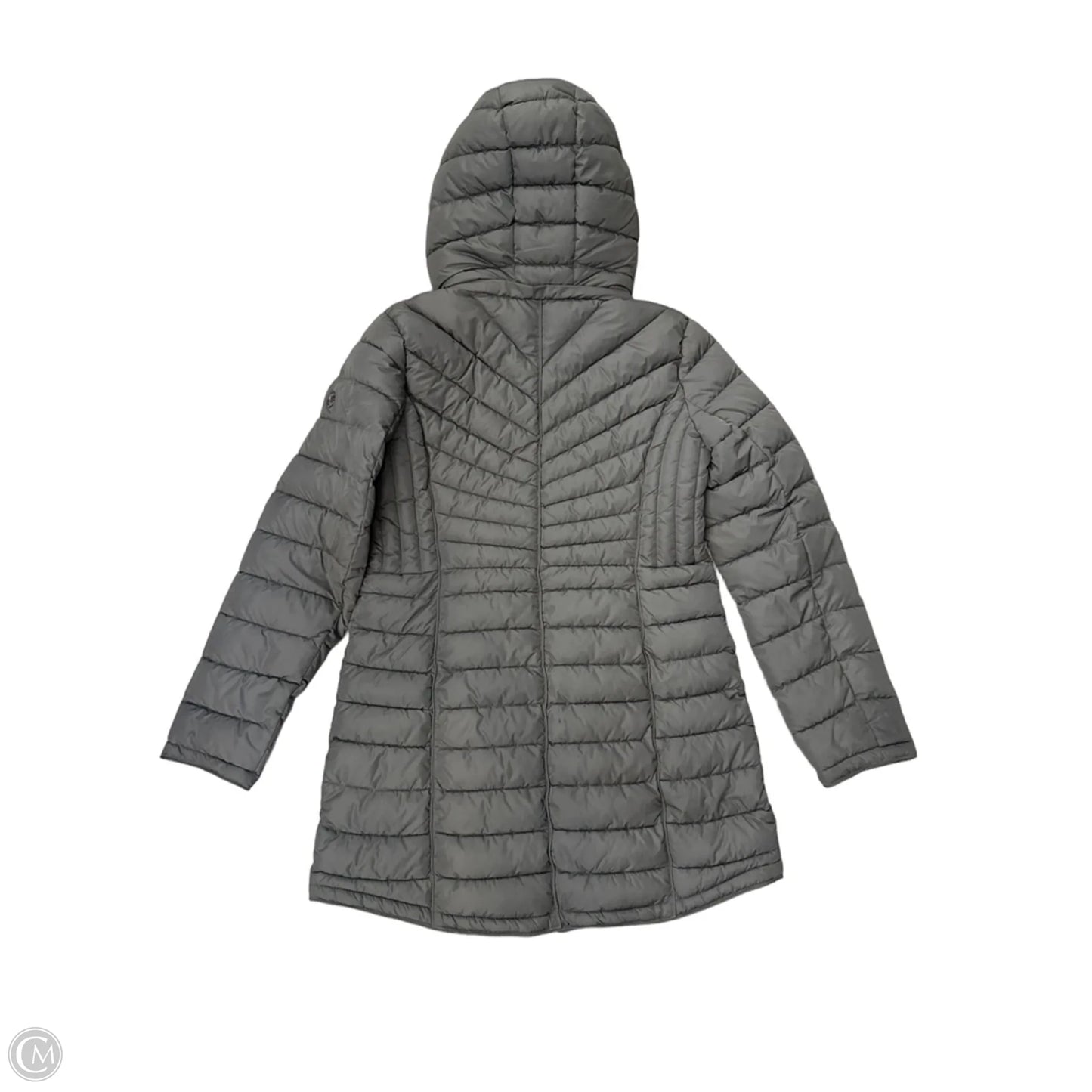 Jacket Puffer & Quilted By Michael By Michael Kors In Grey, Size: M