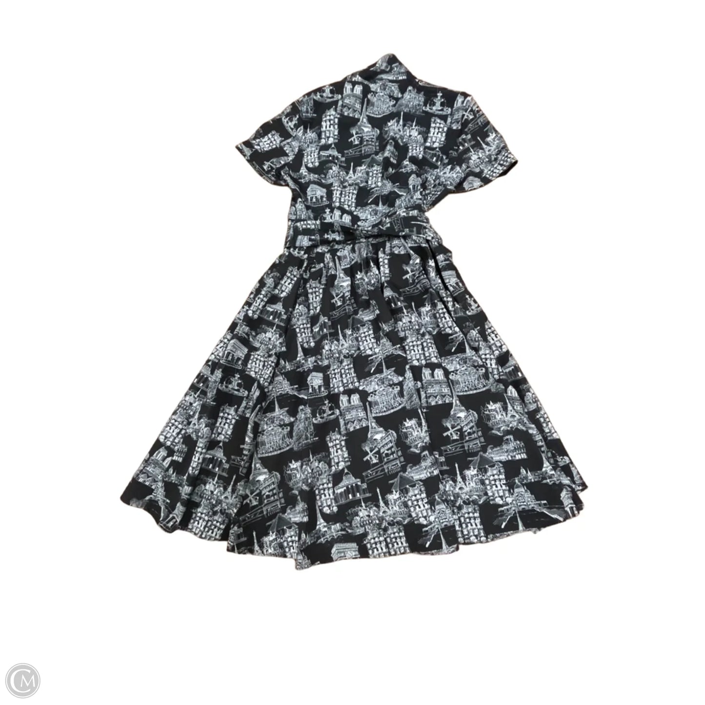 Dress Designer By Karl Lagerfeld In Black & White, Size: S