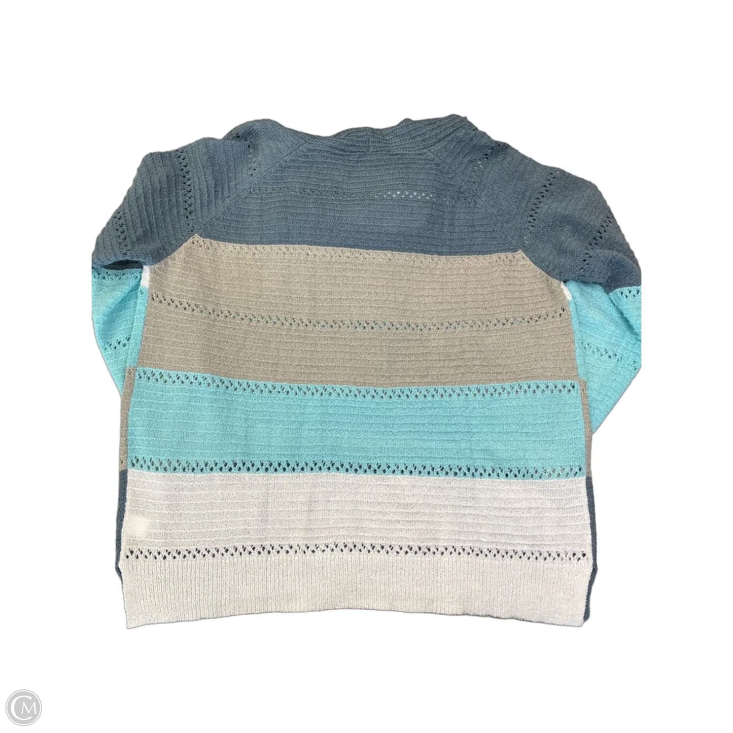 Sweater By Clothes Mentor In Blue & Grey, Size: Xxl