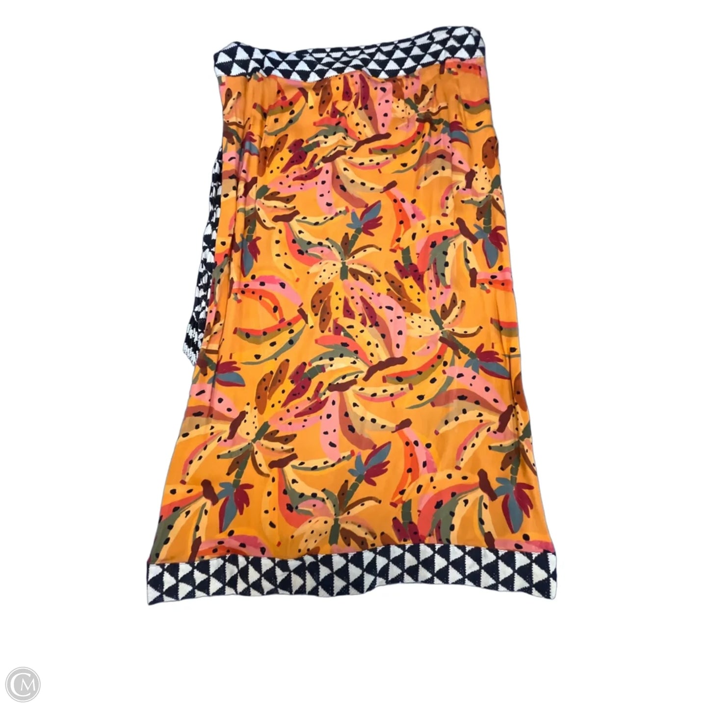 Skirt Designer By Farm Rio In Orange, Size: Xl