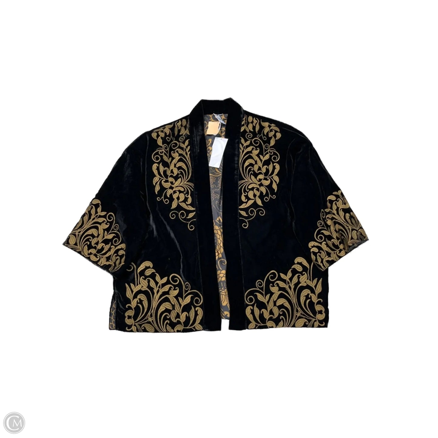 Cardigan By Chicos In Black & Brown, Size: M