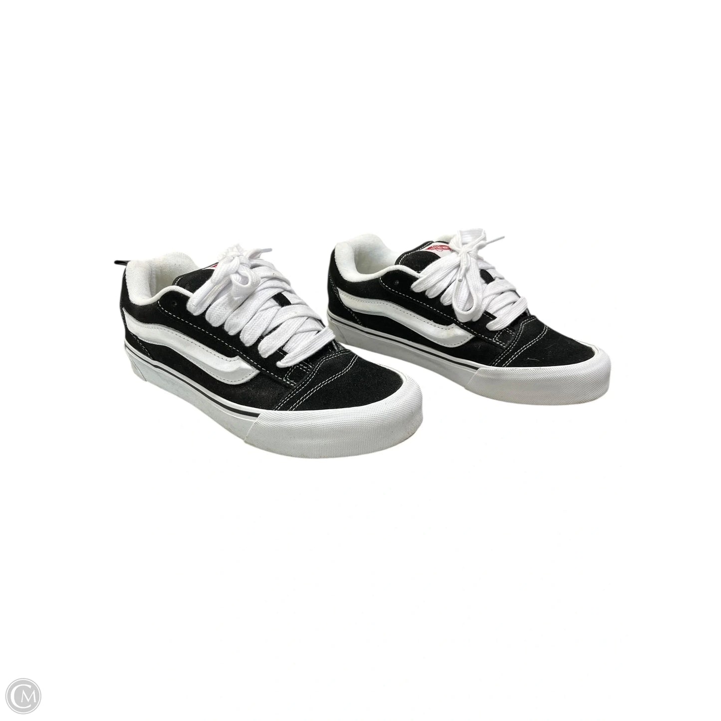 Shoes Sneakers By Vans In Black & White, Size: 9