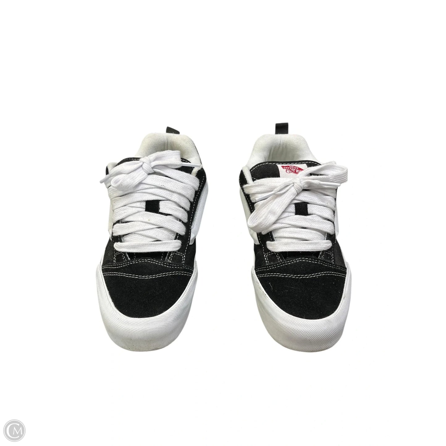 Shoes Sneakers By Vans In Black & White, Size: 9