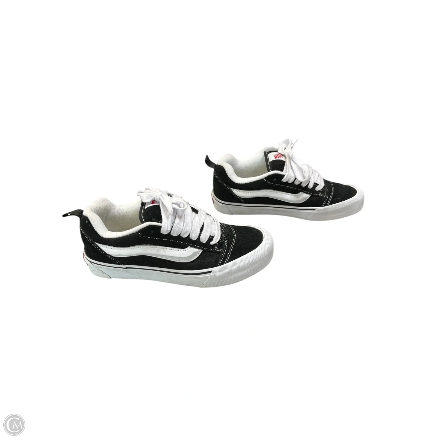 Shoes Sneakers By Vans In Black & White, Size: 9