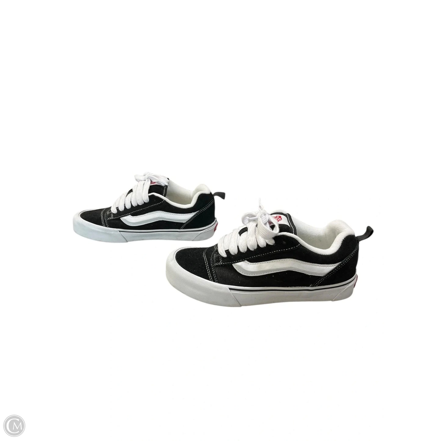 Shoes Sneakers By Vans In Black & White, Size: 9