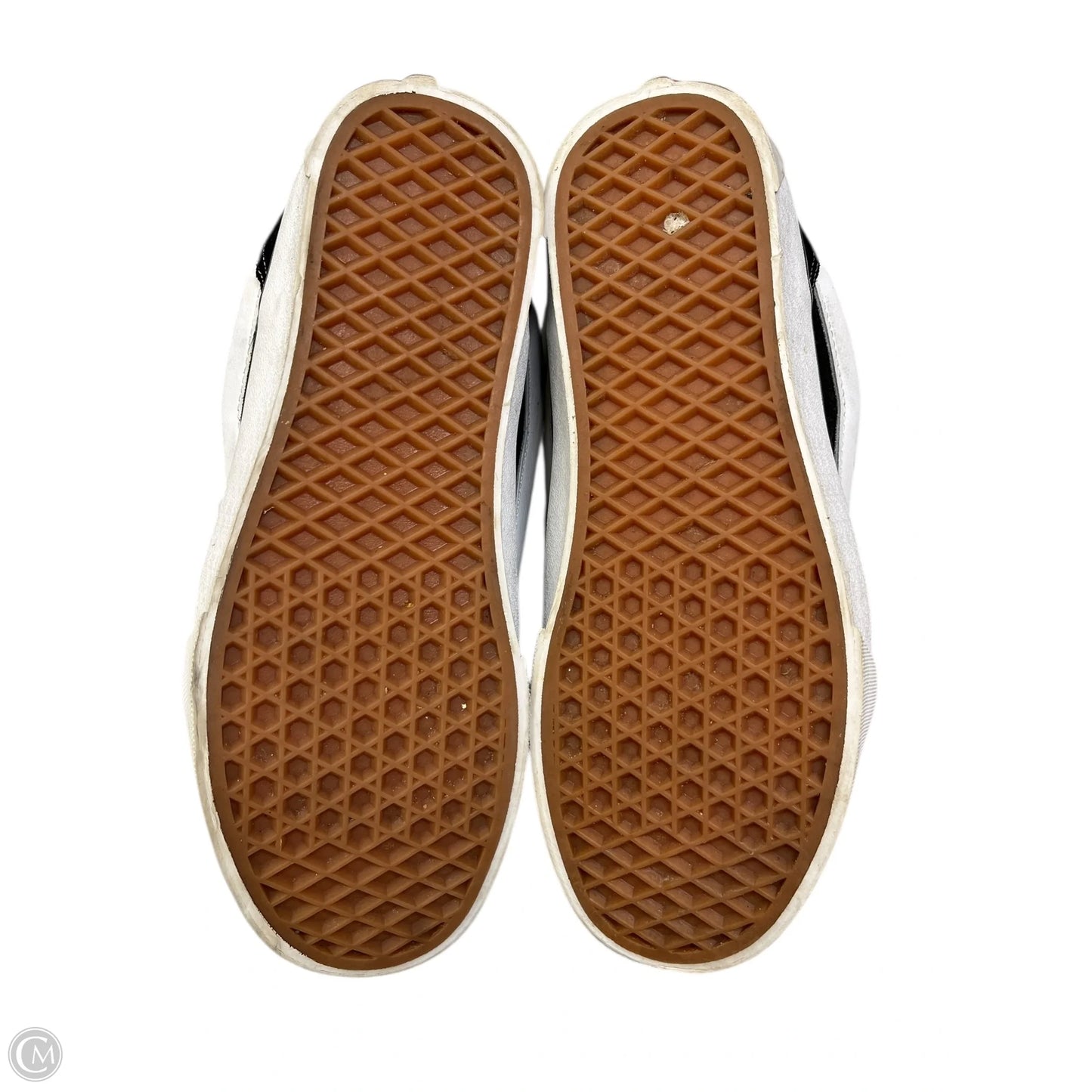 Shoes Sneakers By Vans In Black & White, Size: 9