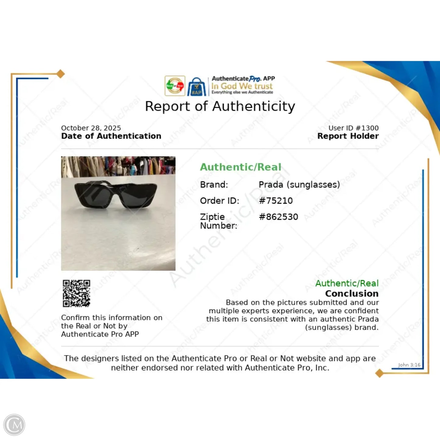 Sunglasses Luxury Designer By Prada