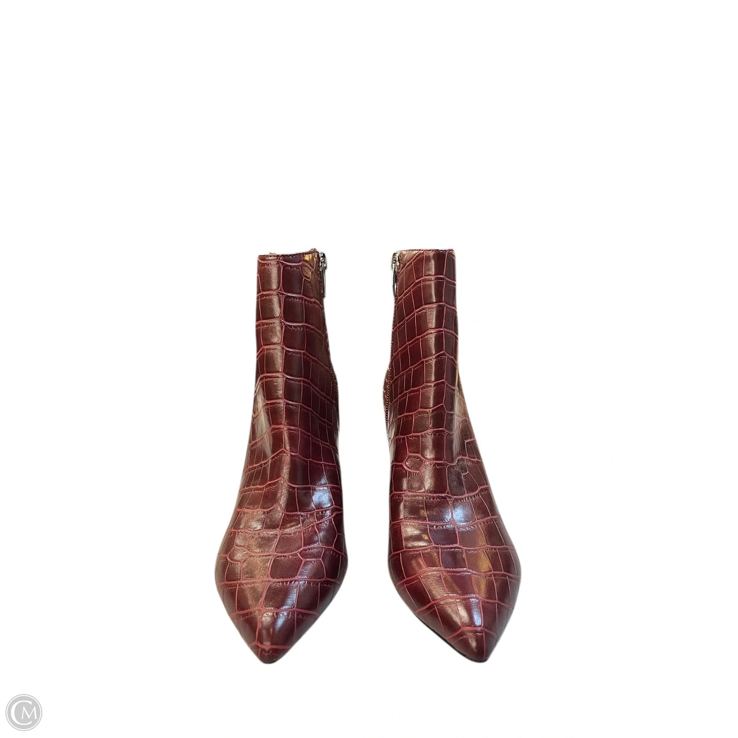 Boots Ankle Heels By Marc Fisher In Red, Size: 6.5