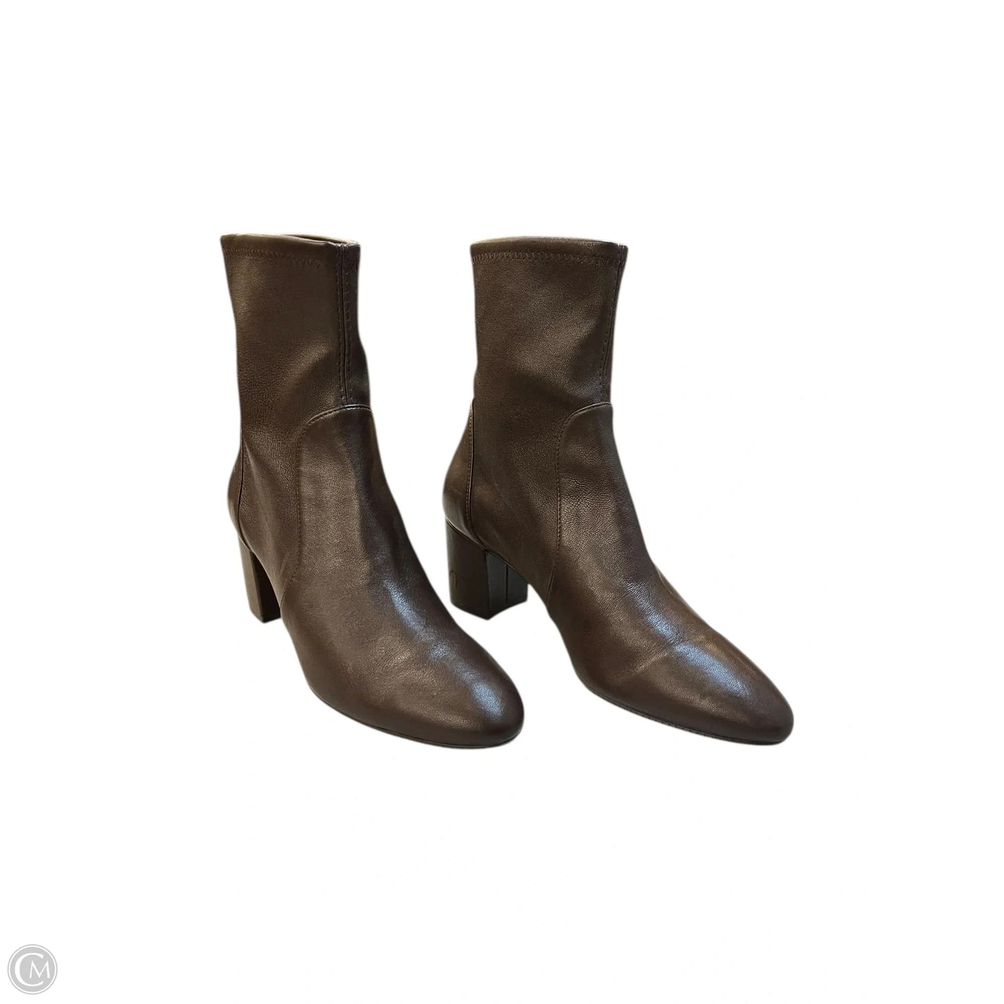 Boots Designer By Stuart Weitzman In Brown, Size: 6.5