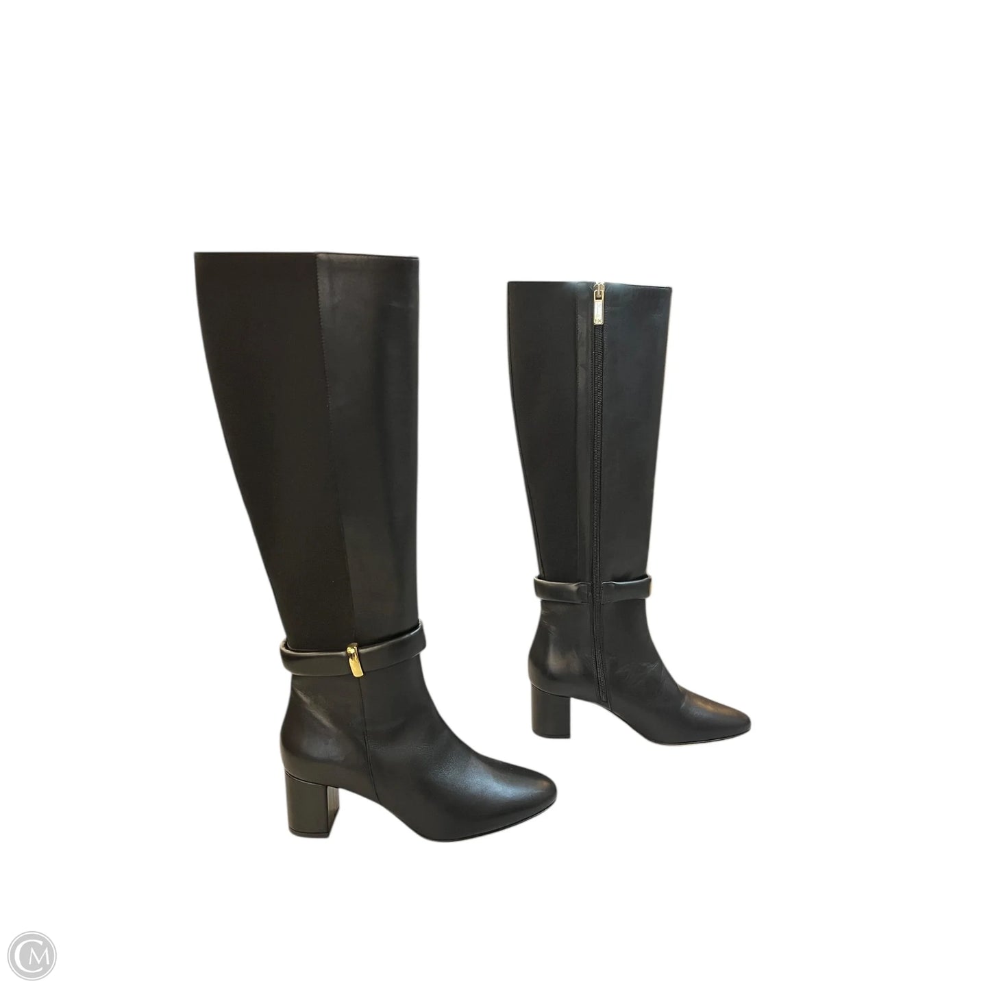 Boots Knee Heels By Bruno Magli Shoes In Black, Size: 6.5