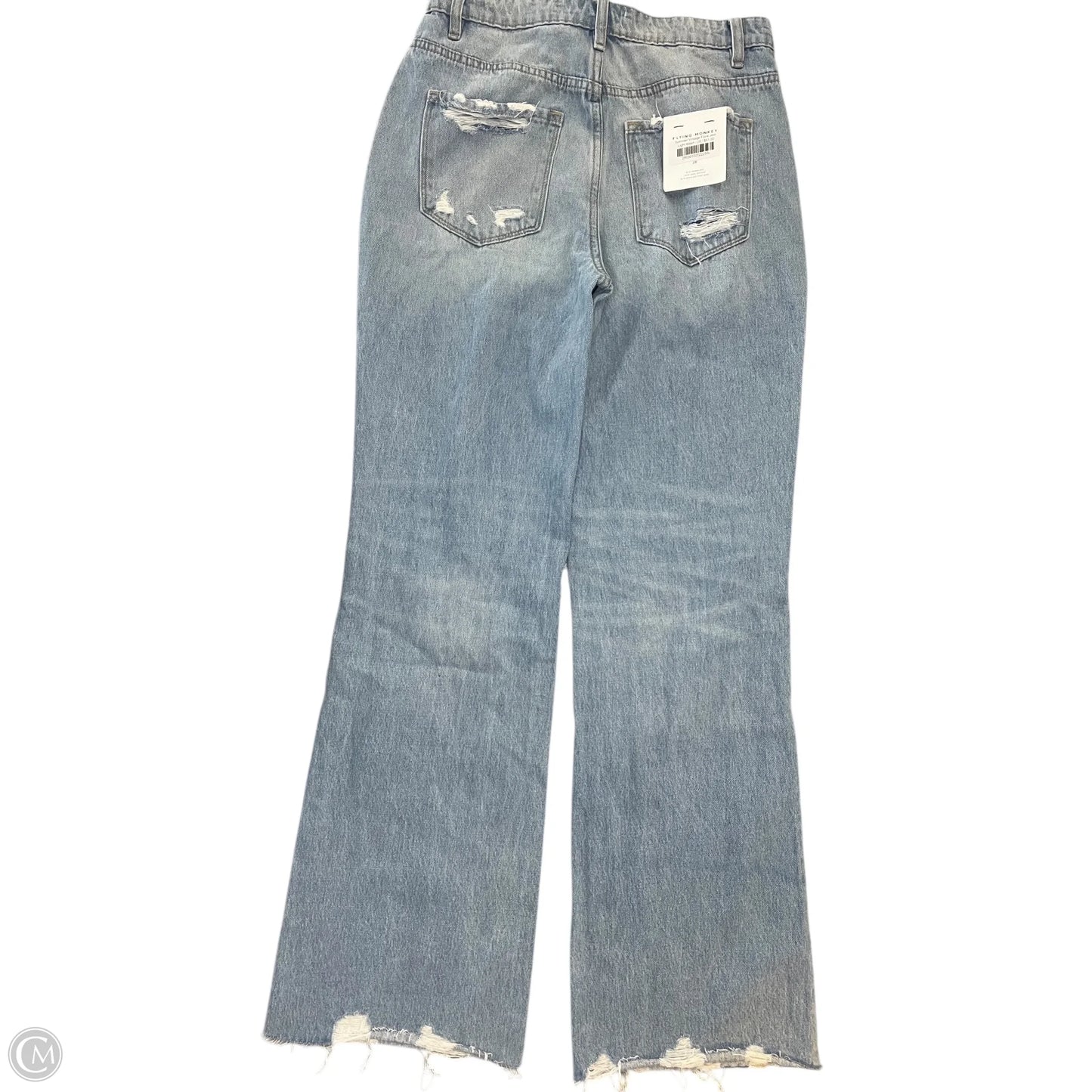 Jeans Flared By Flying Monkey In Blue Denim, Size: 6