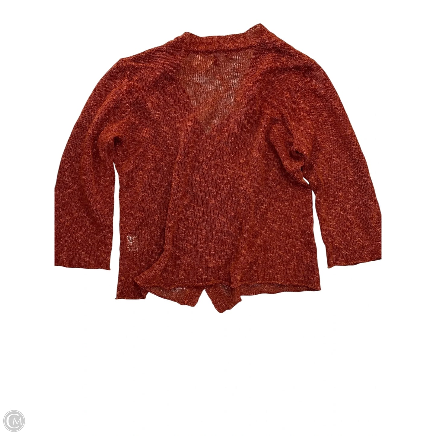 Cardigan By Eileen Fisher In Orange, Size: Mp