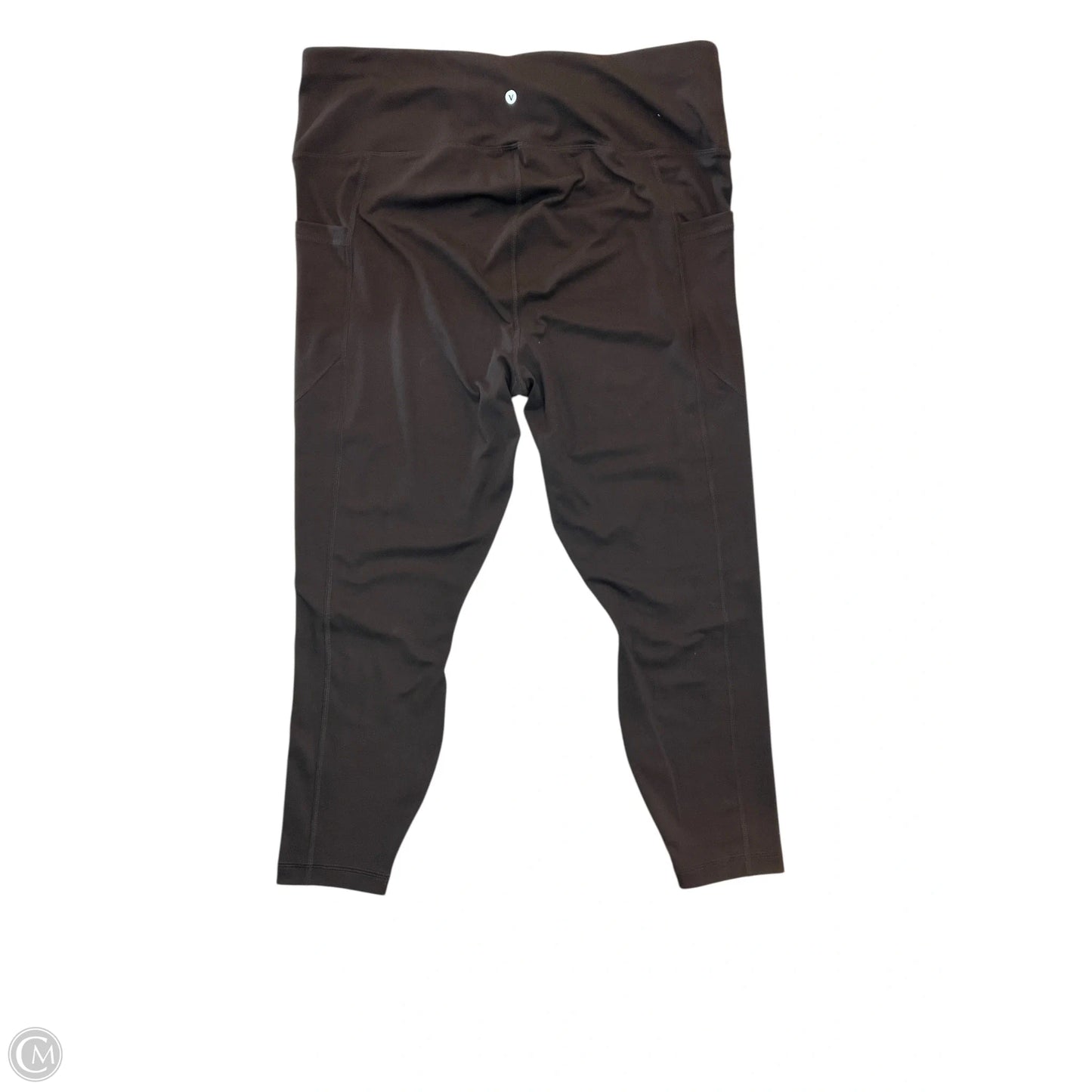 Athletic Leggings By Velocity In Brown, Size: 2x