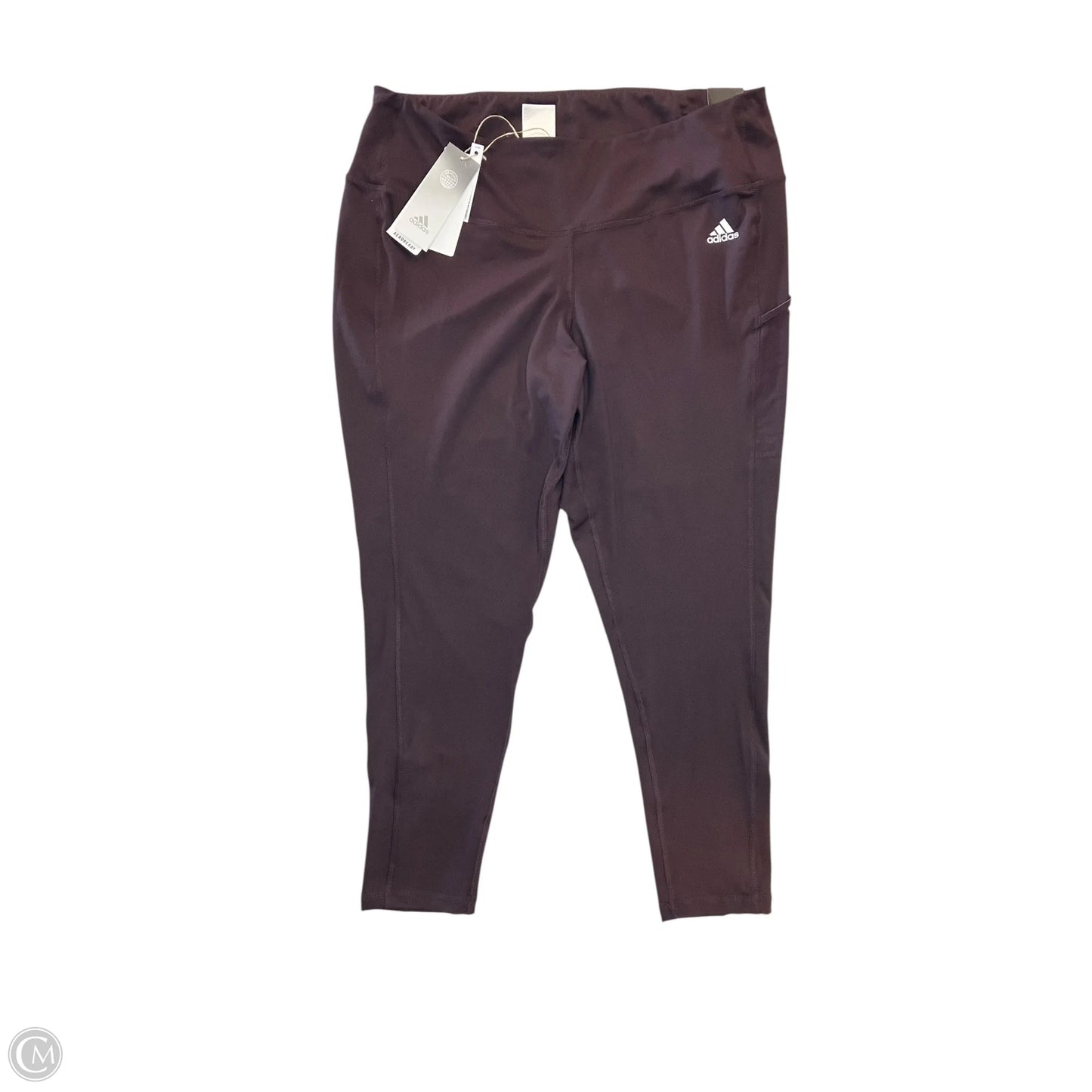 Athletic Leggings By Adidas In Purple, Size: 3x
