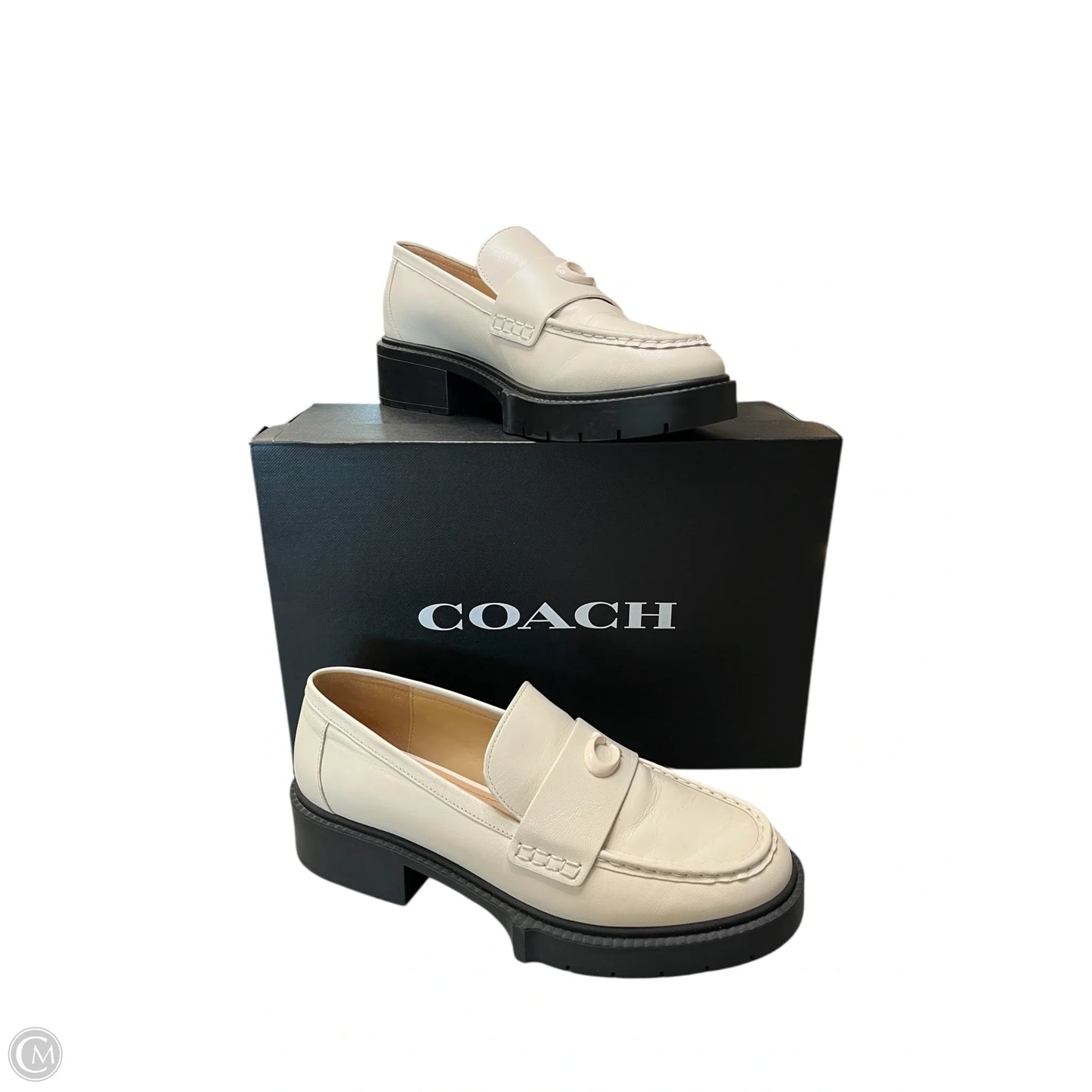 Shoes Designer By Coach In Cream, Size: 10