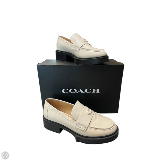 Shoes Designer By Coach In Cream, Size: 10