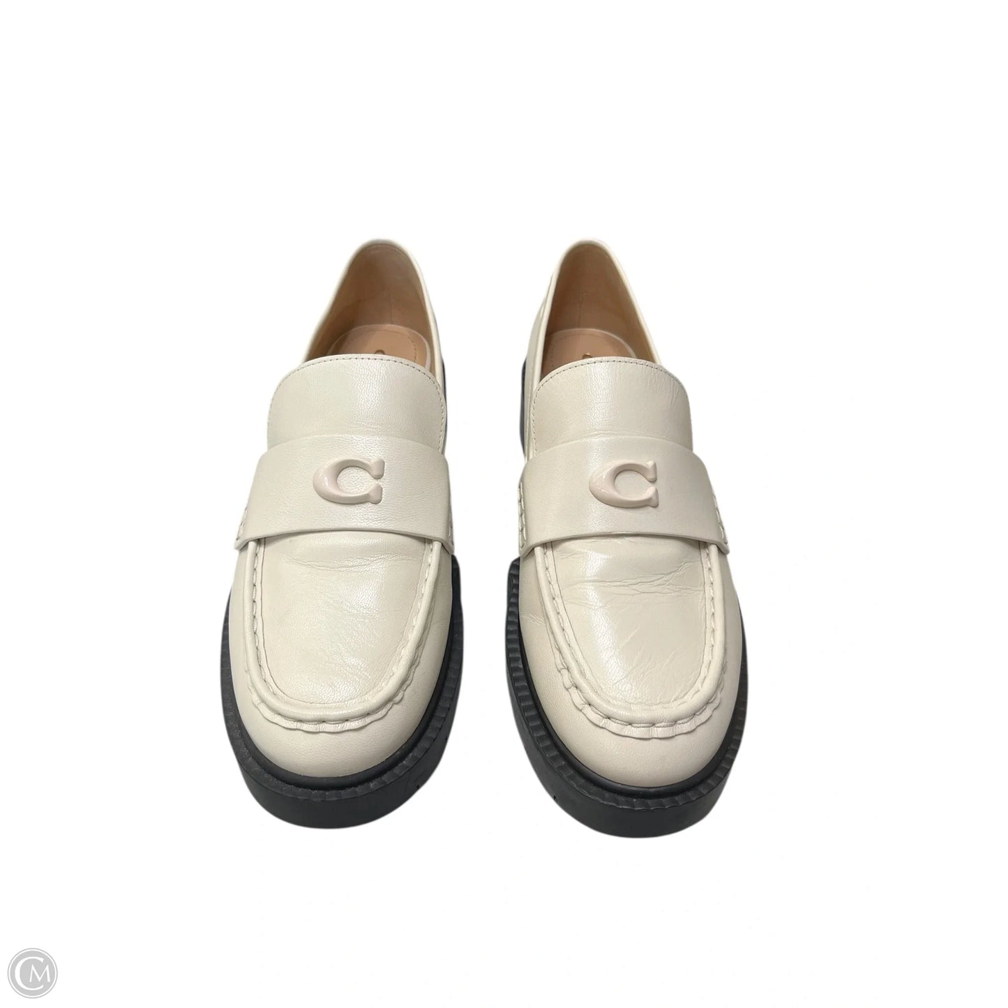 Shoes Designer By Coach In Cream, Size: 10