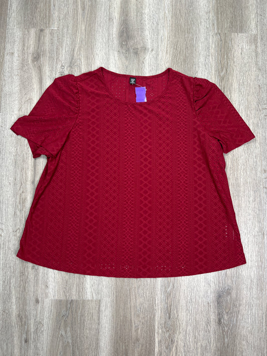 Blouse Short Sleeve By Shein  Size: 4x