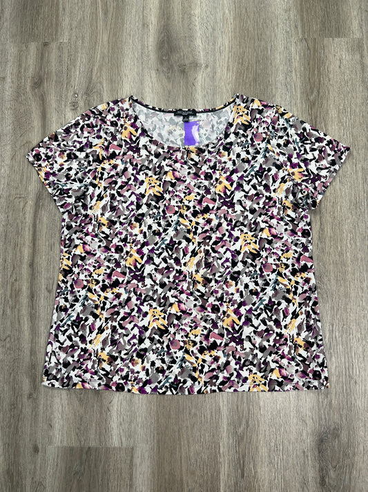 Top Short Sleeve By Notations  Size: 1x