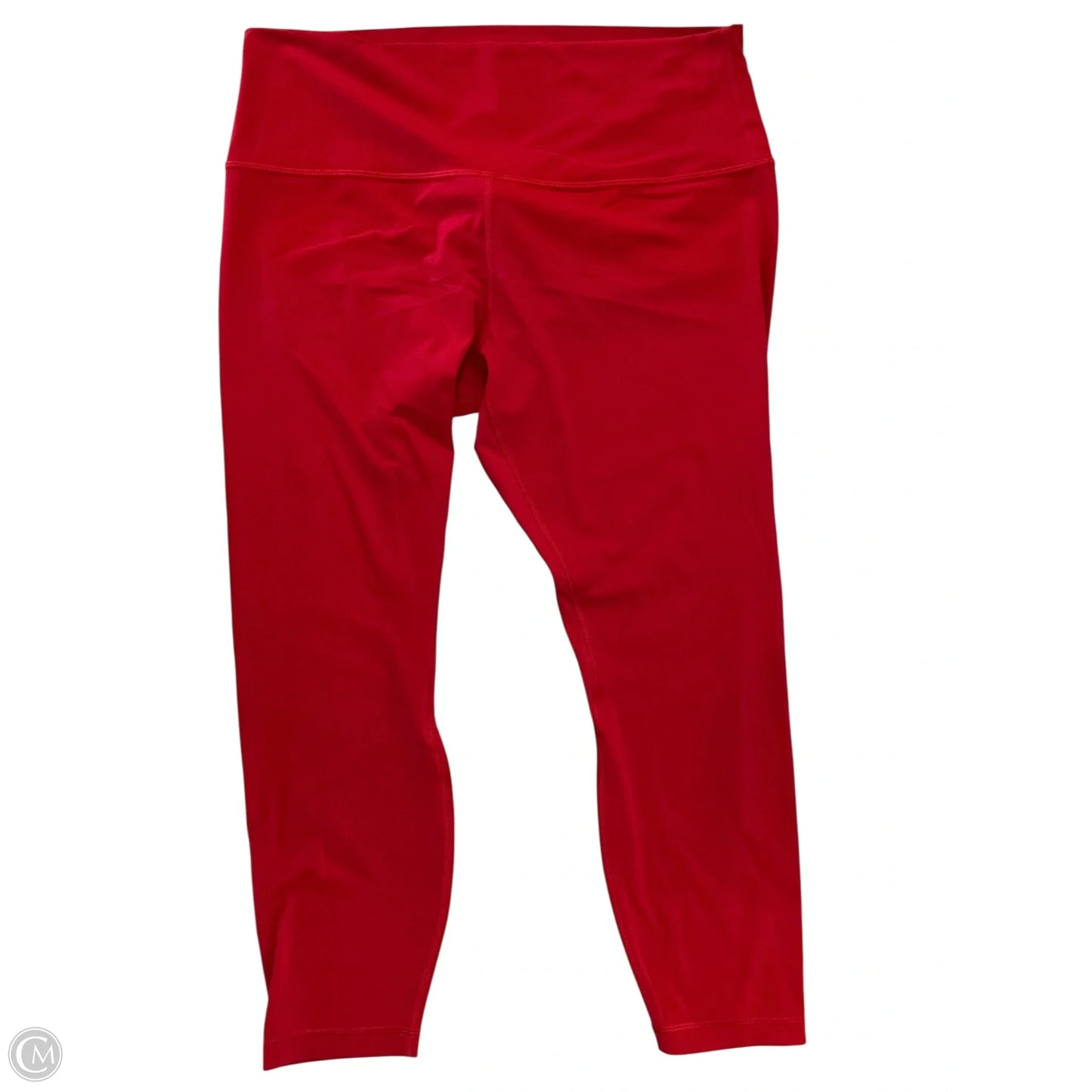 Athletic Leggings By Lululemon In Red, Size: Xl