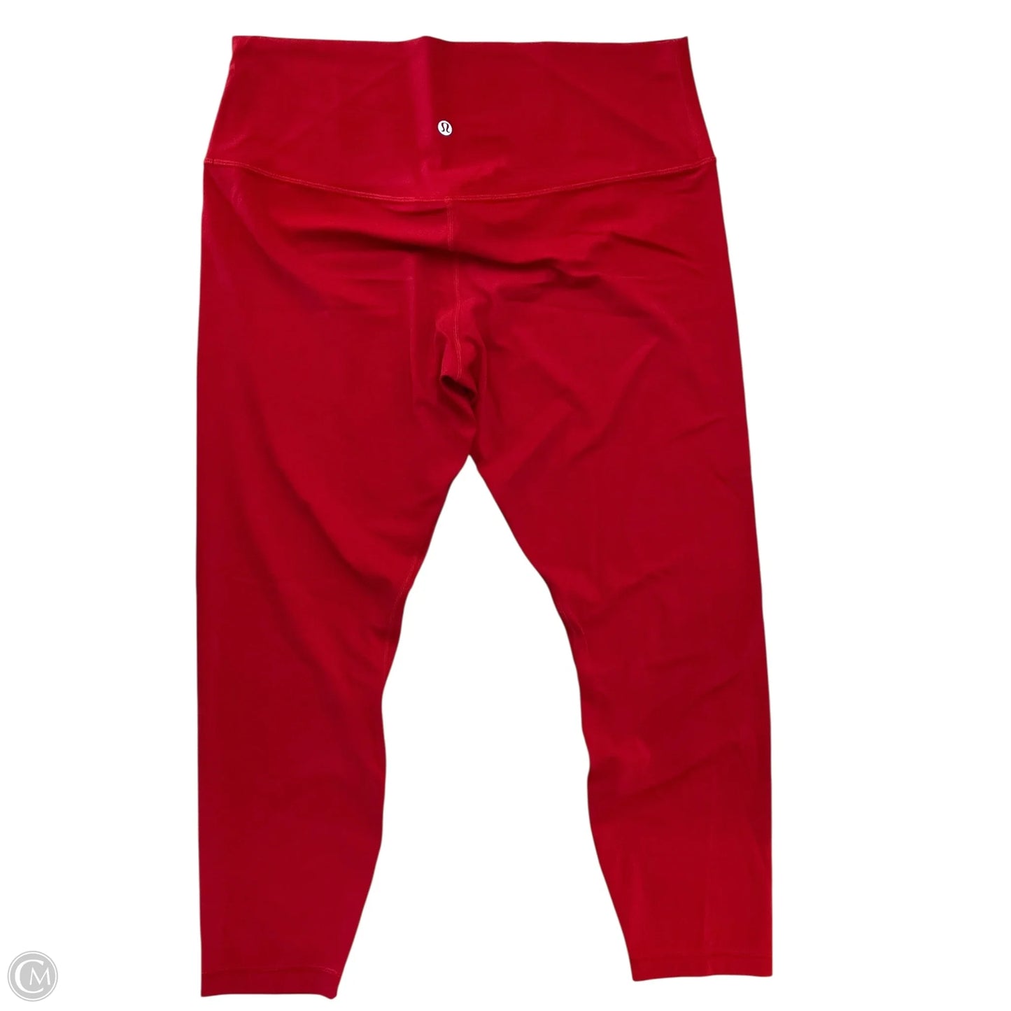 Athletic Leggings By Lululemon In Red, Size: Xl
