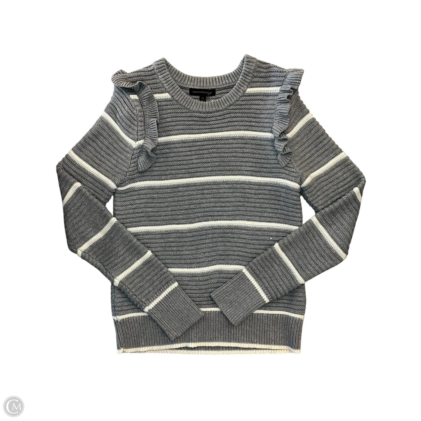 Sweater By Banana Republic In Striped Pattern, Size: M
