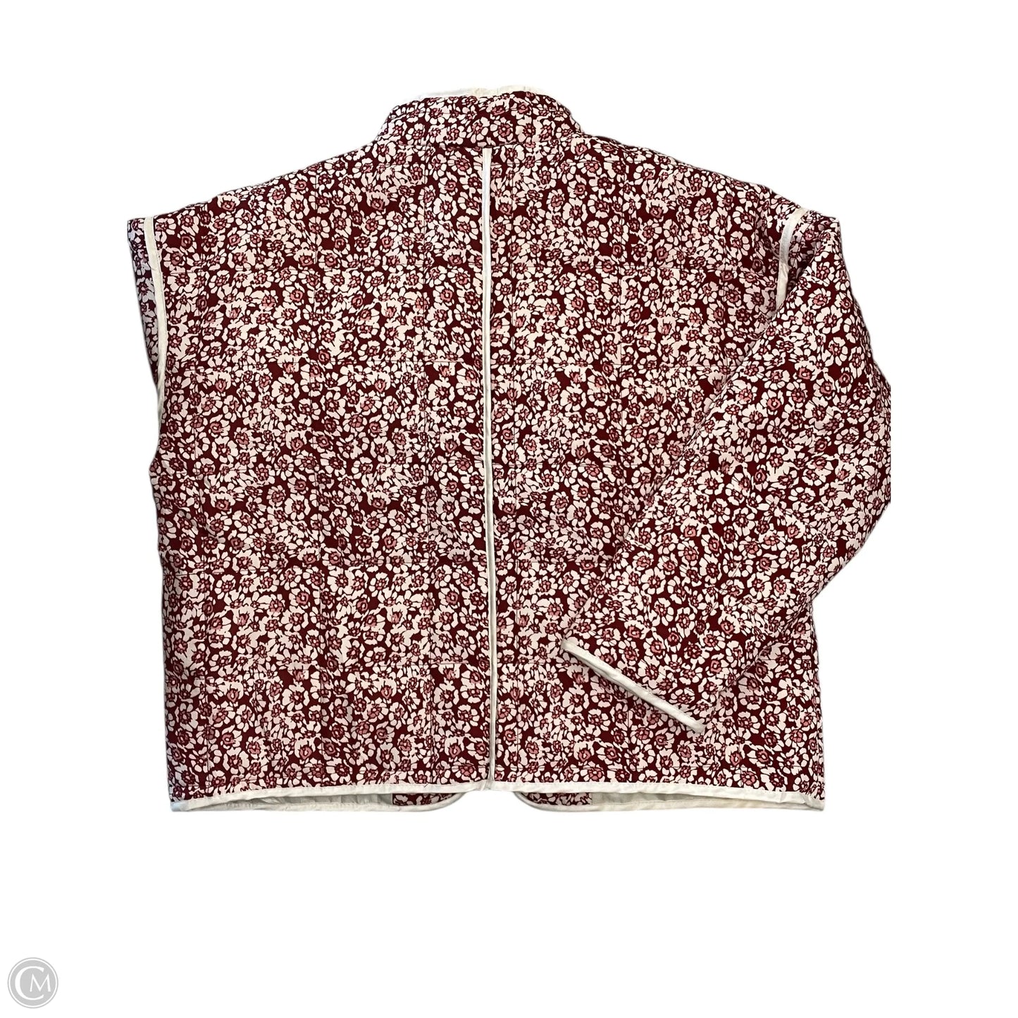 Jacket Puffer & Quilted By Clothes Mentor In Floral Print, Size: L
