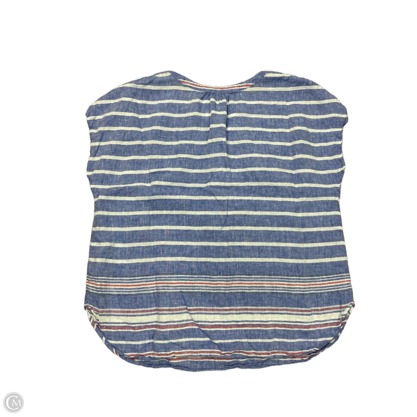 Blouse Short Sleeve By Talbots In Blue, Size: 1x
