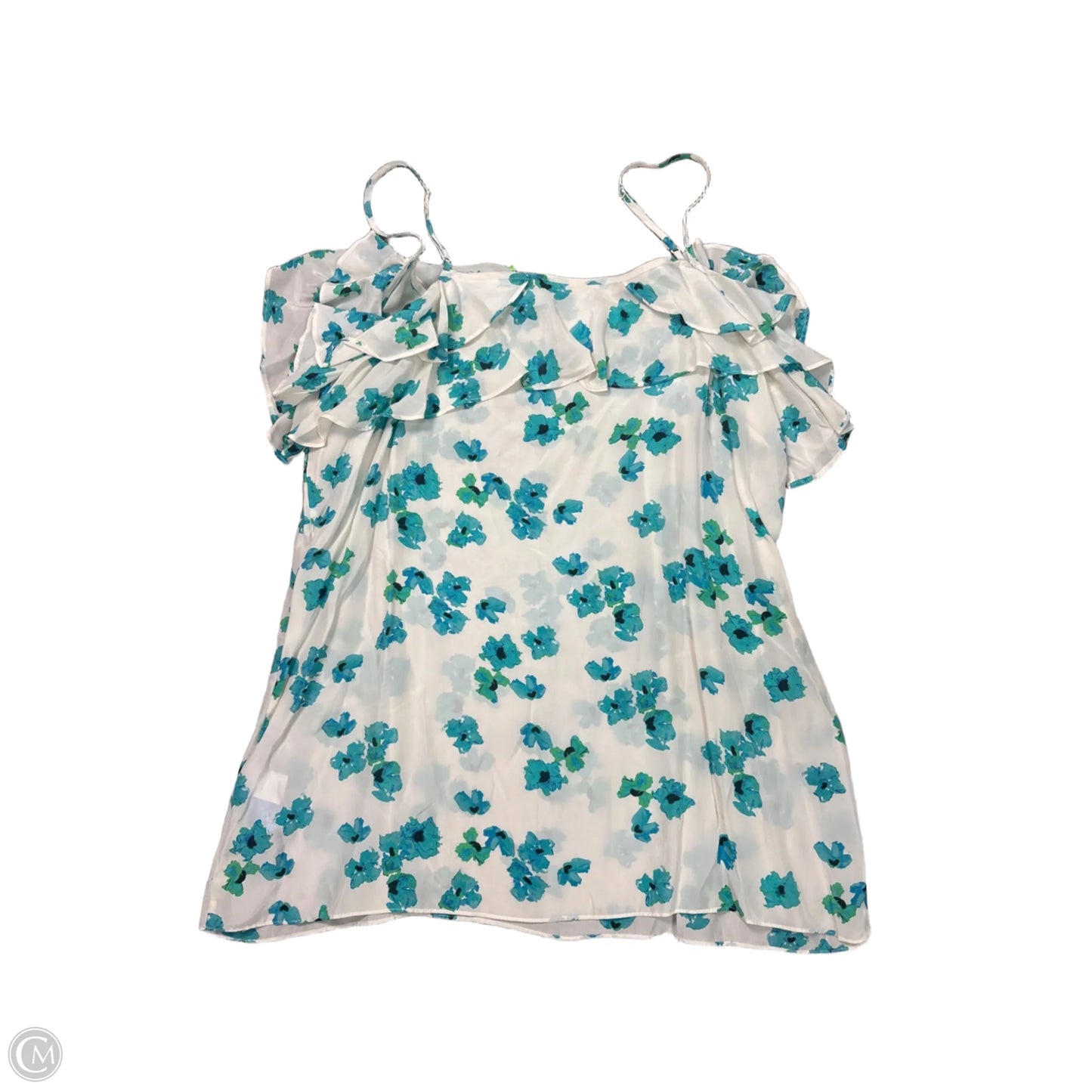 Blouse Sleeveless By Halogen In White, Size: L