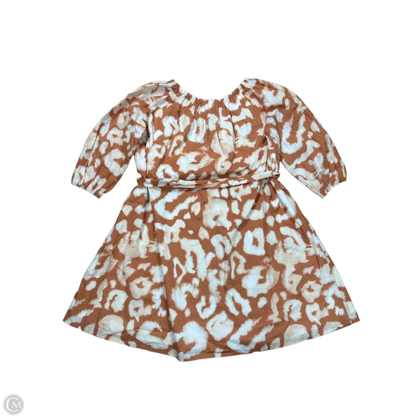Dress Casual Short By Elizabeth And James In Orange & White, Size: Xs