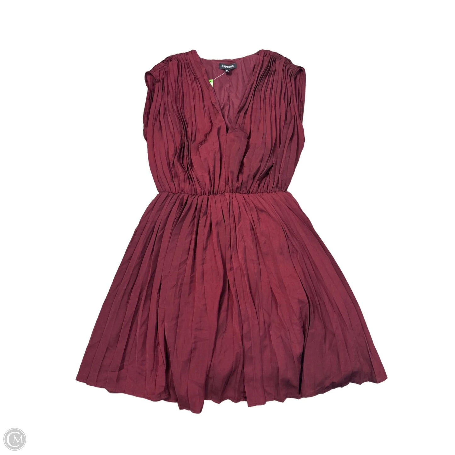 Dress Casual Midi By Express In Maroon, Size: S