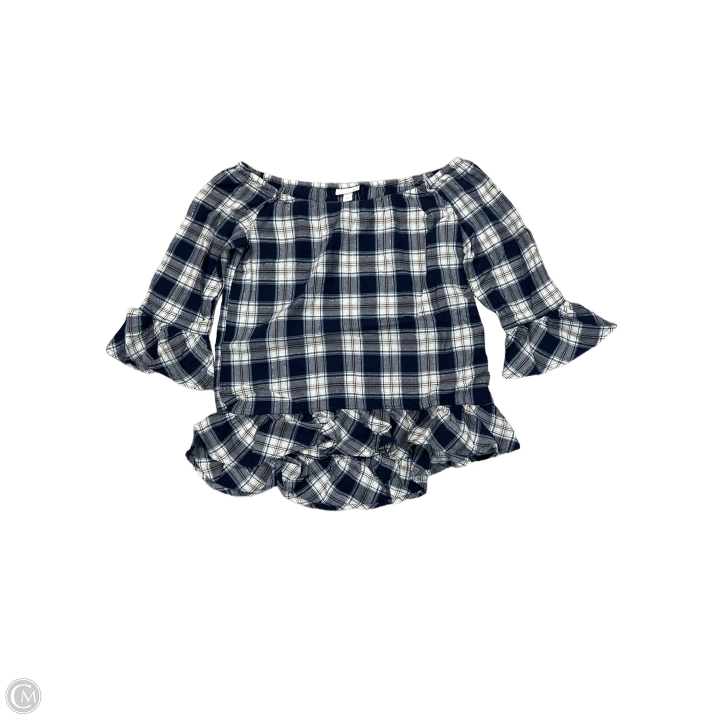 Top 3/4 Sleeve By Westport In Blue, Size: Sp