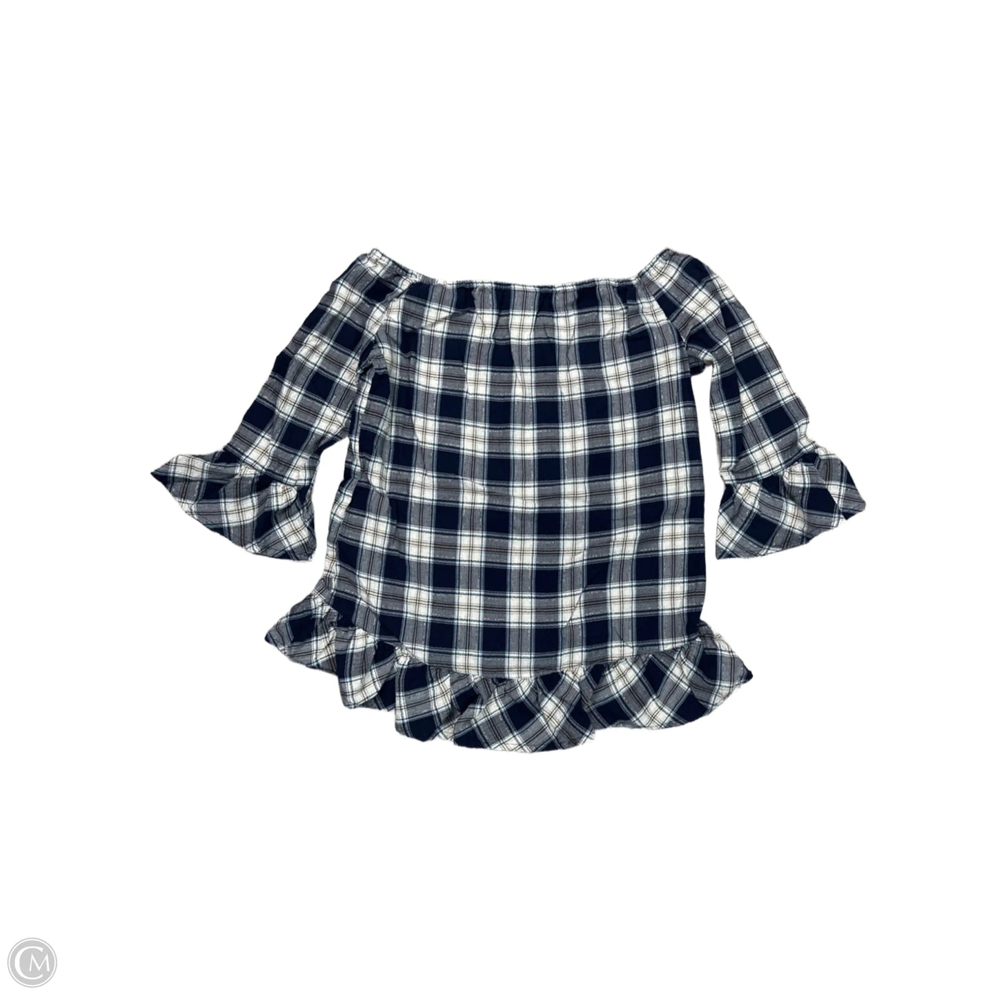 Top 3/4 Sleeve By Westport In Blue, Size: Sp