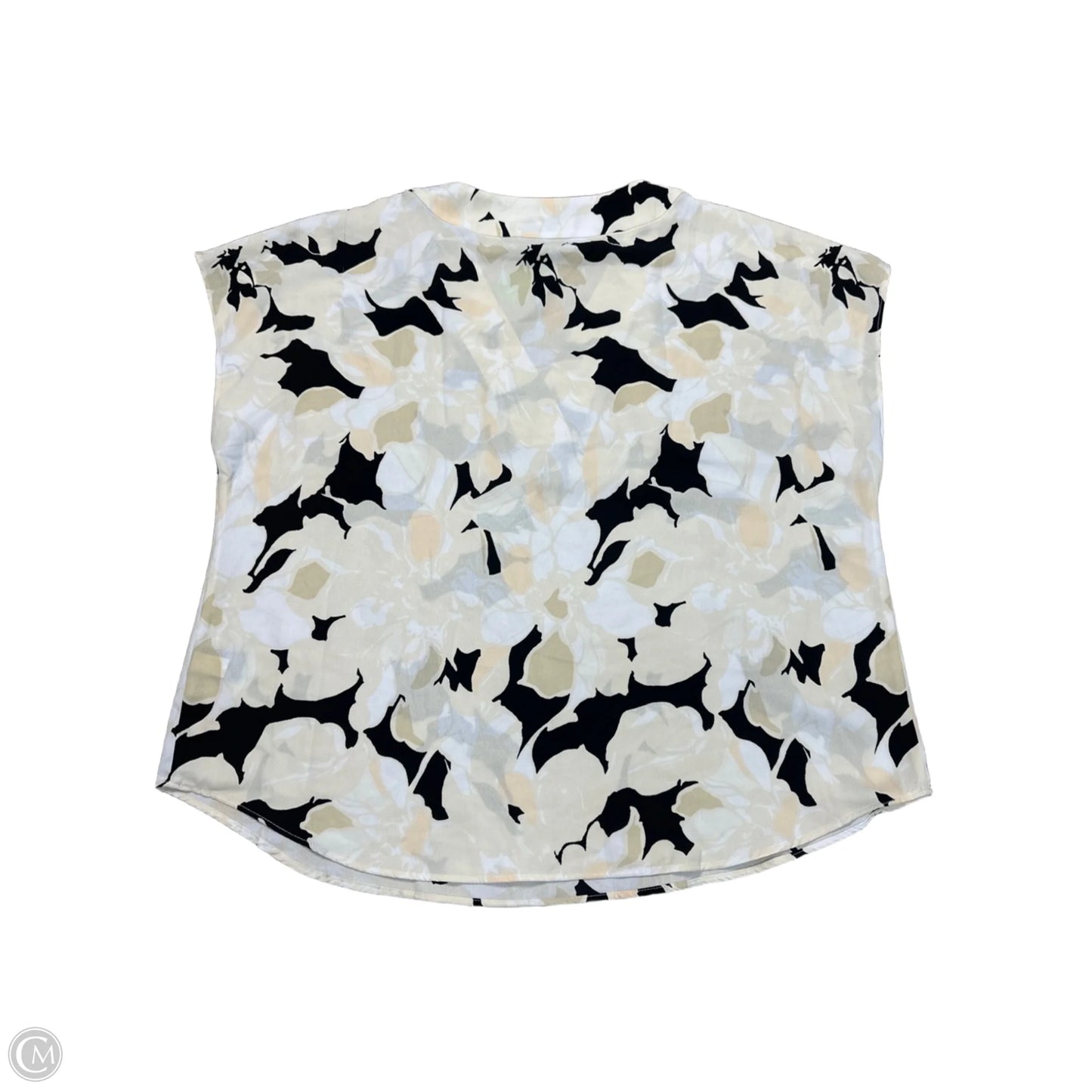 Blouse Sleeveless By Apt 9 In Cream, Size: Xl