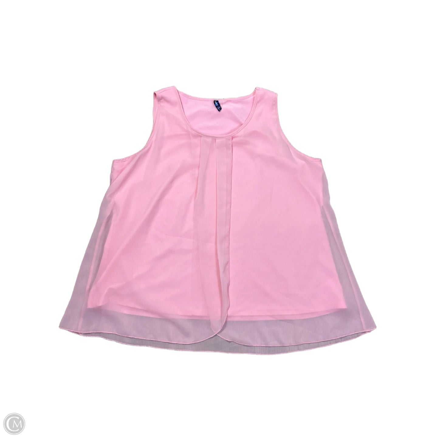 Blouse Sleeveless By IWOLLENCE In Pink, Size: 2x