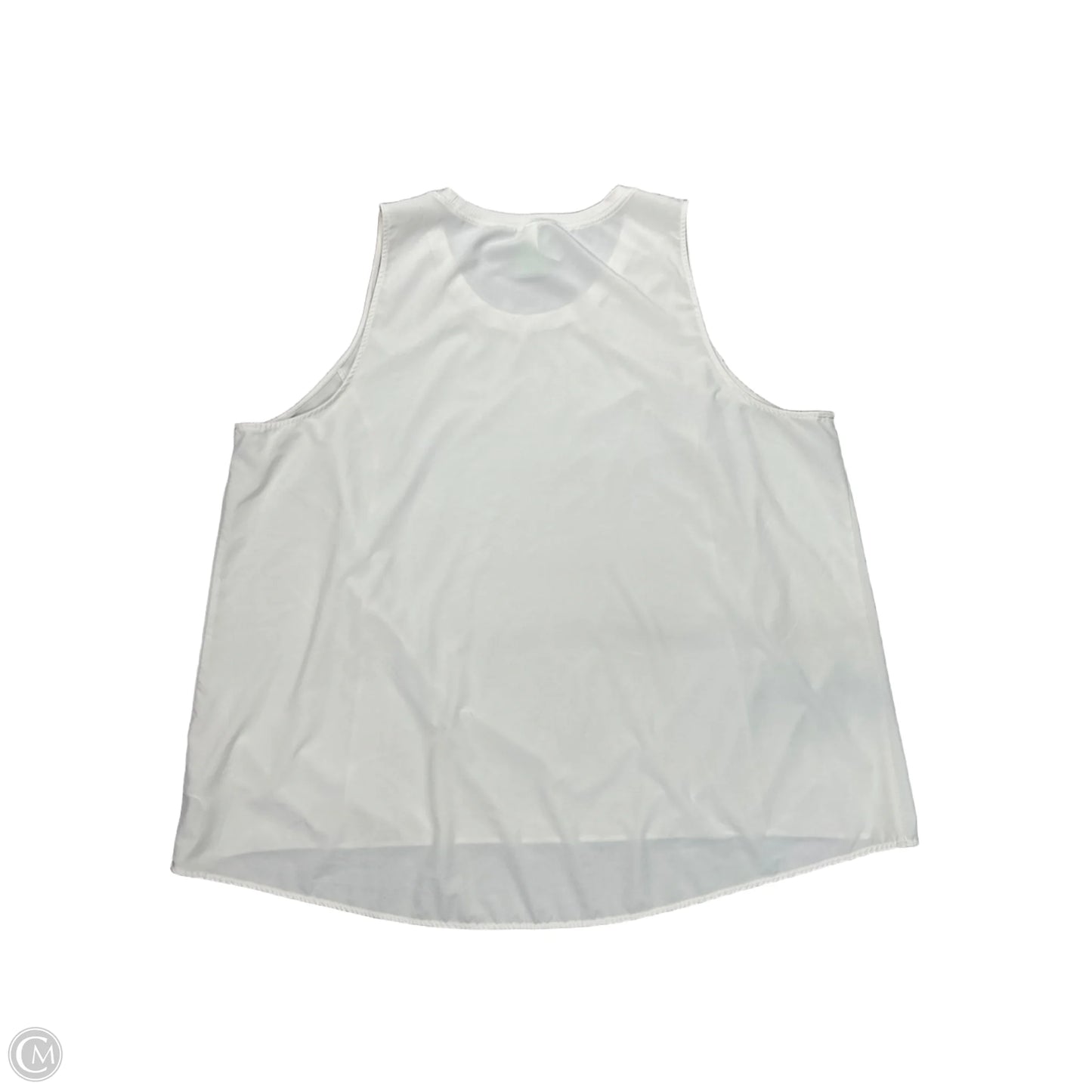 Tank Top By Stylus In White, Size: 2x