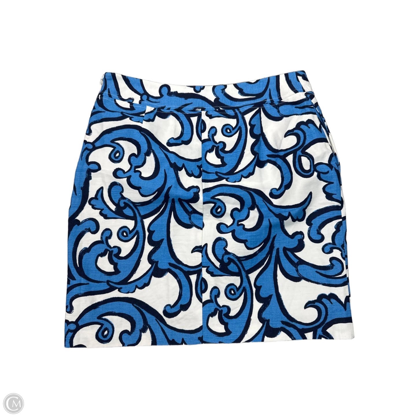 Skirt Mini & Short By Merona In Blue & White, Size: S