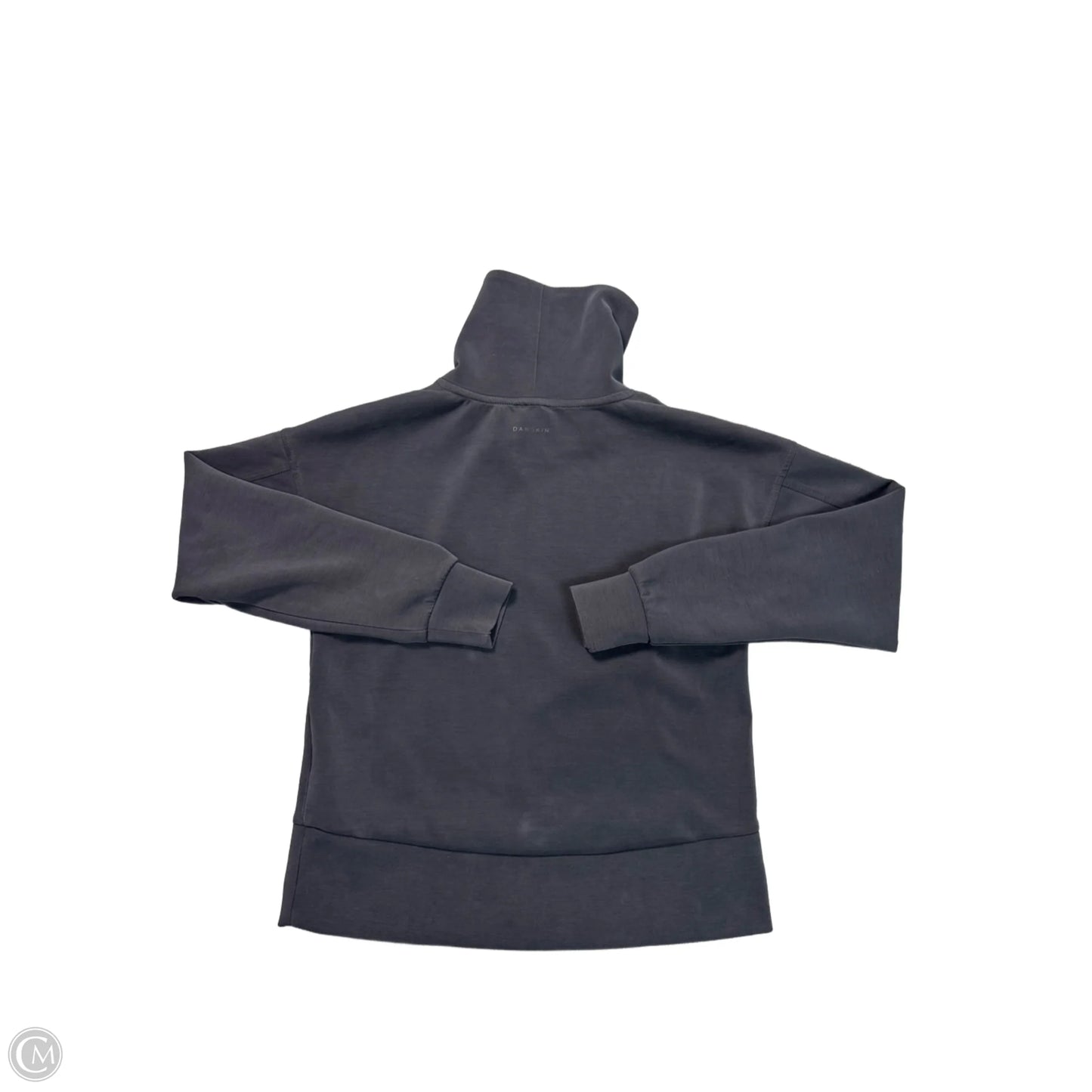 Athletic Top Long Sleeve Collar By Danskin In Grey, Size: Xs