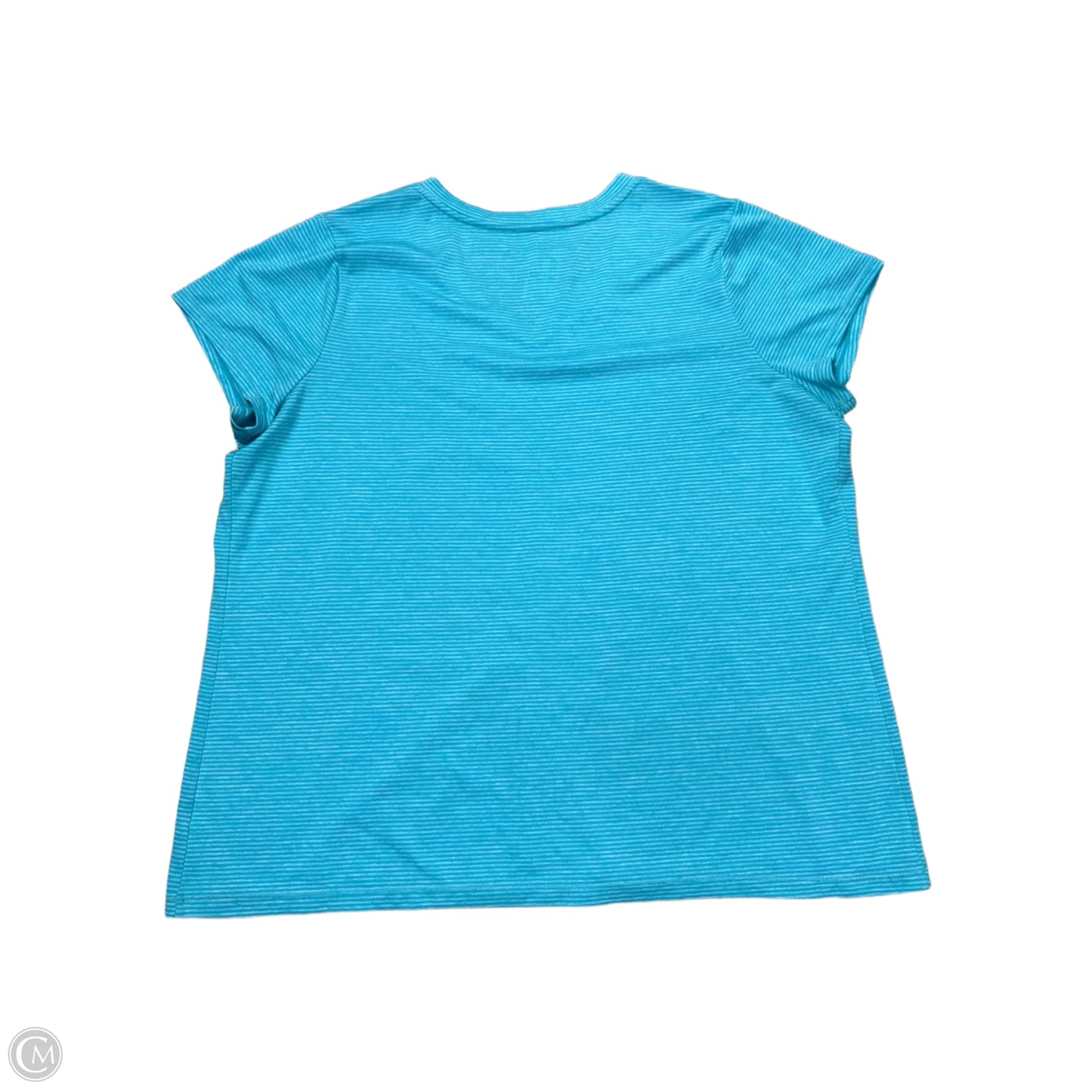 Athletic Top Short Sleeve By Xersion In Blue, Size: 2x