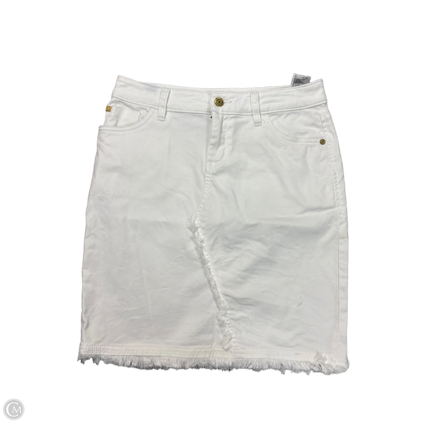 Skirt Mini & Short By Tommy Bahama In White Denim, Size: Xs