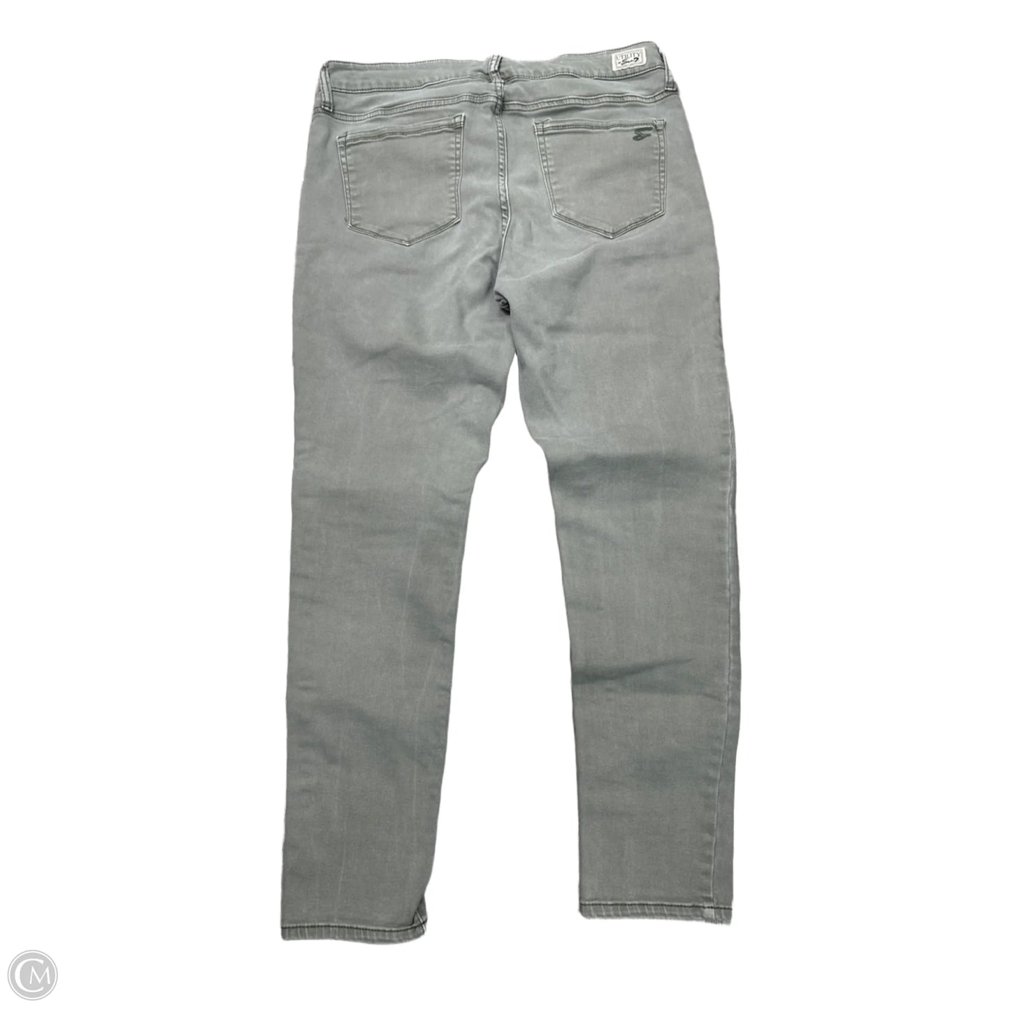 Jeans Skinny By Seven 7 In Green Denim, Size: 10