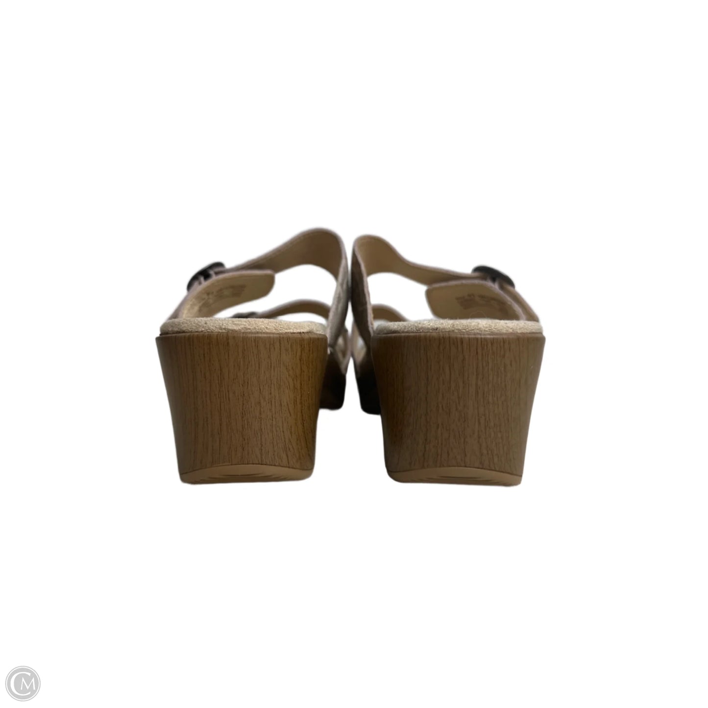 Sandals Heels Wedge By Dansko In Tan, Size: 10