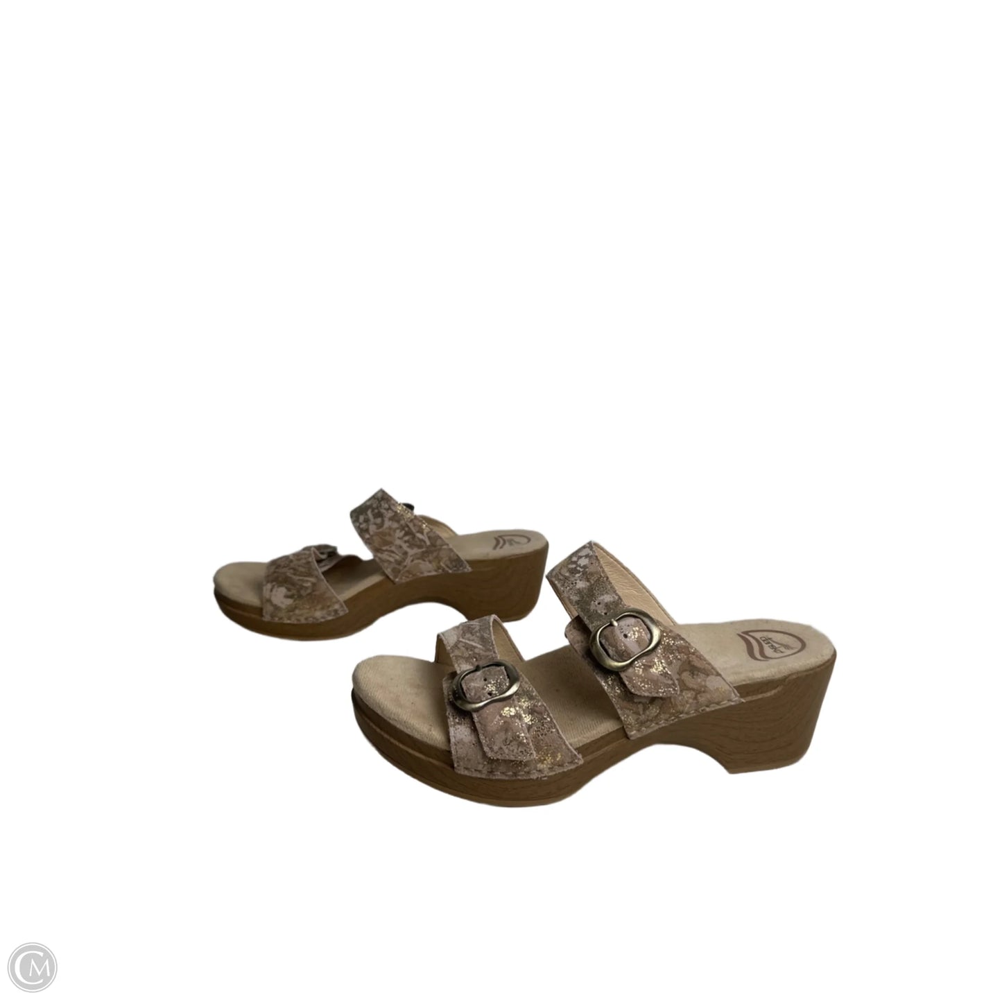Sandals Heels Wedge By Dansko In Tan, Size: 10