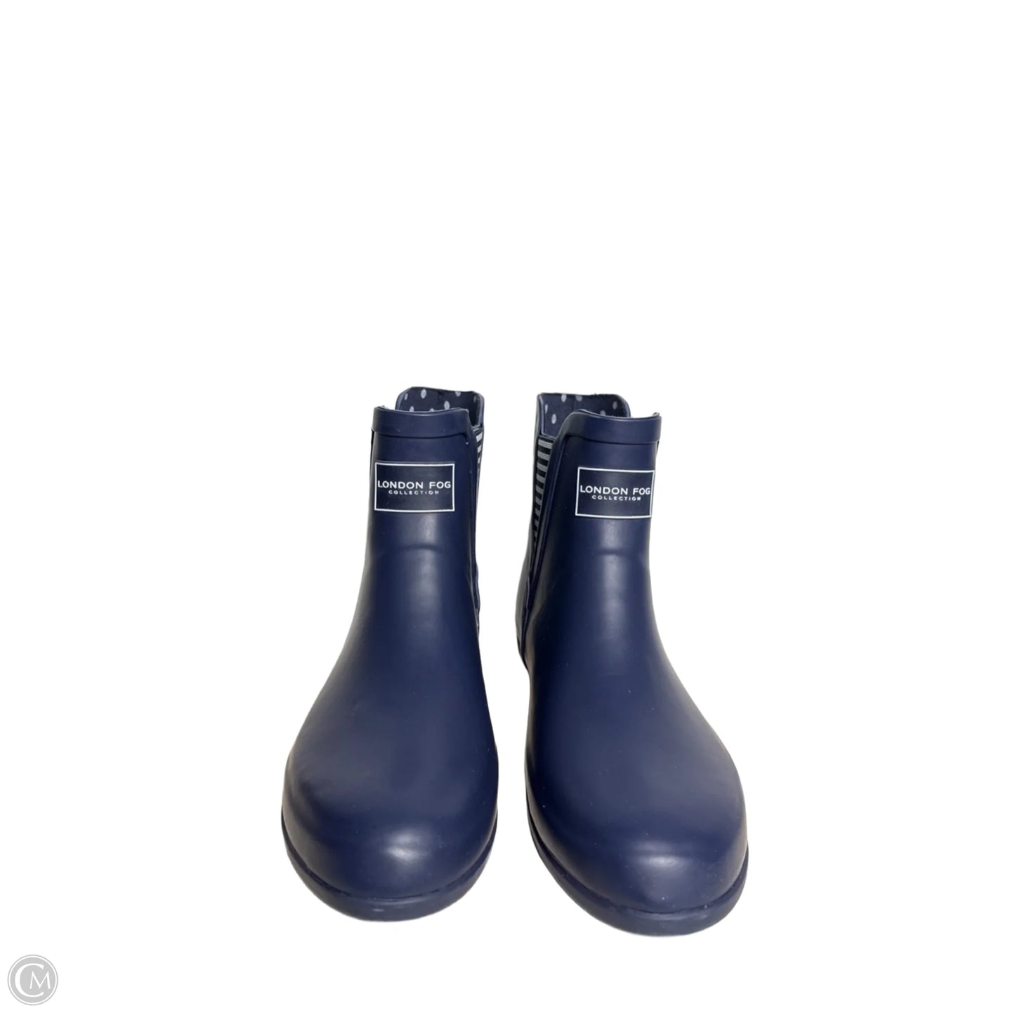 Boots Rain By London Fog In Blue, Size: 10