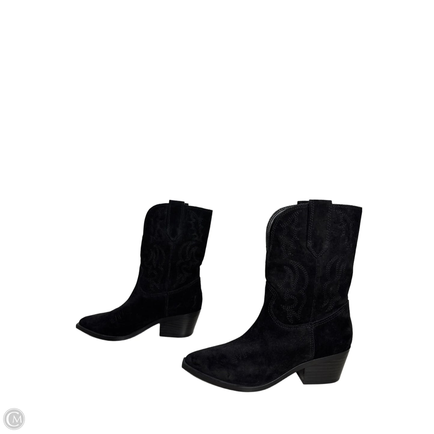 Boots Western By Nine West In Black, Size: 5