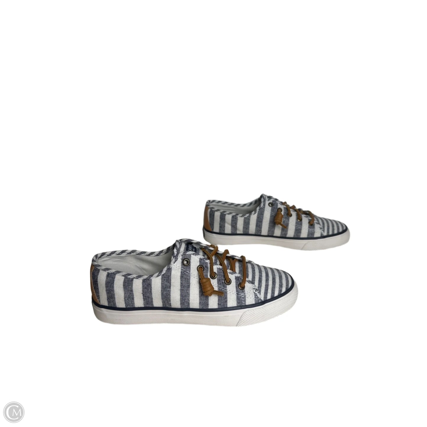 Shoes Sneakers By Sperry In Blue & White, Size: 8