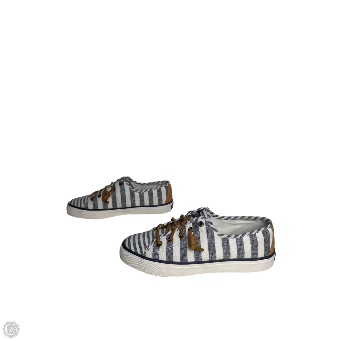 Shoes Sneakers By Sperry In Blue & White, Size: 8