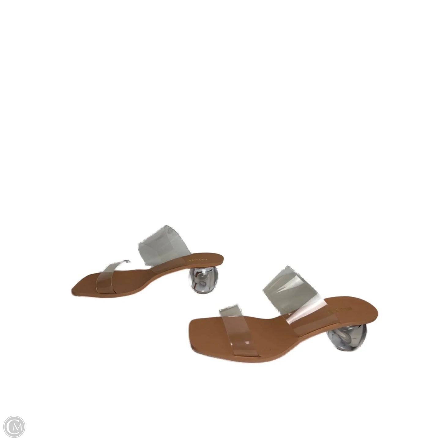 Sandals Heels Block By ULT GAIA In Clear, Size: 9