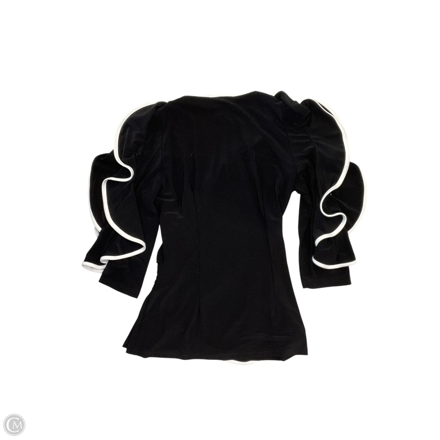 Blouse Short Sleeve By Joseph Ribkoff In Black, Size: S